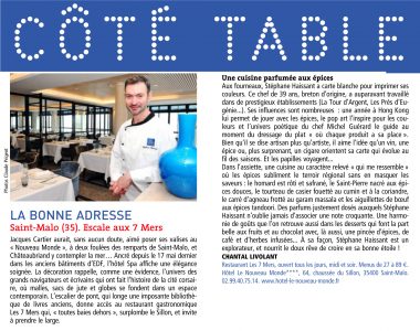 cote table - Août 2012