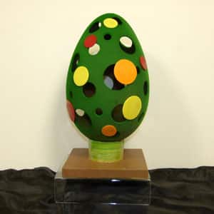 oeuf en chocolat vert