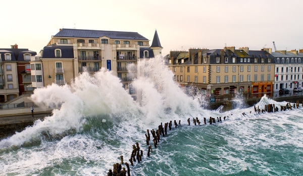 grandes marées à Saint-Malo