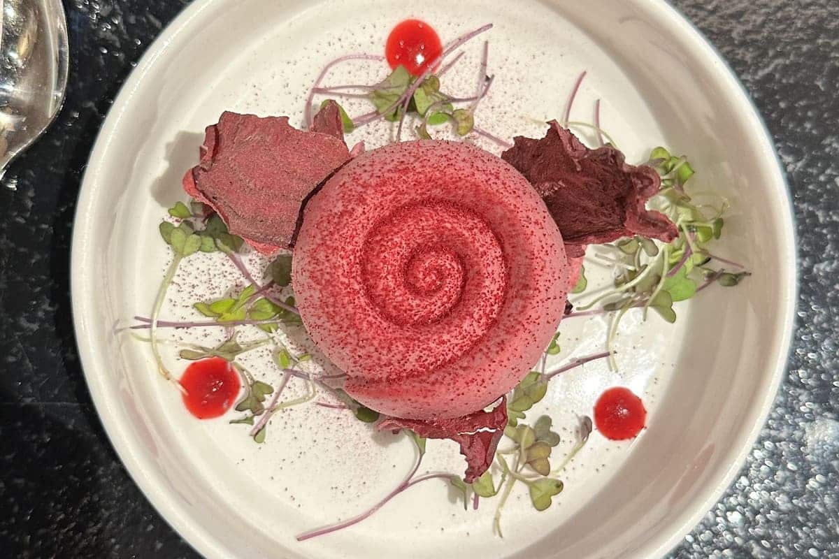 Dessert fruité restaurant 7 mers
